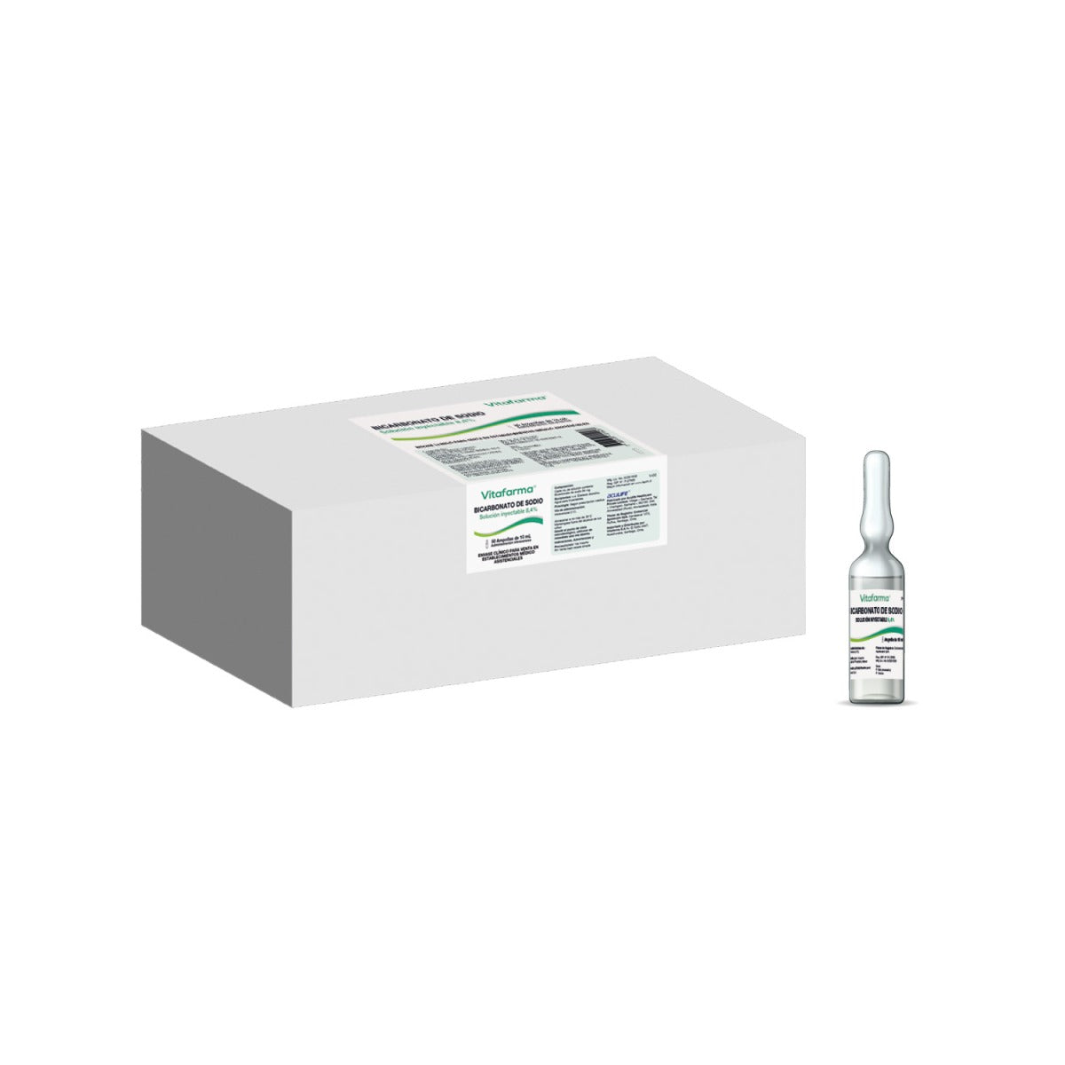 Bicarbonato 8.4% Solución Inyectable - 1 Ampolla