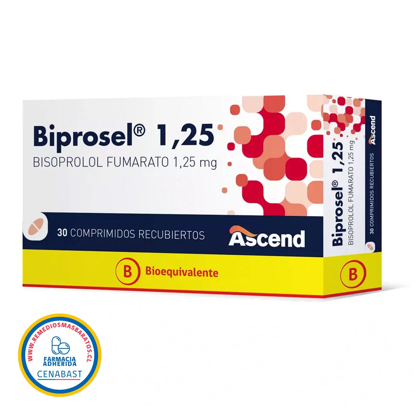 Biprosel 1,25mg - 30 Comprimidos Recubiertos - Medicamento Cenabast