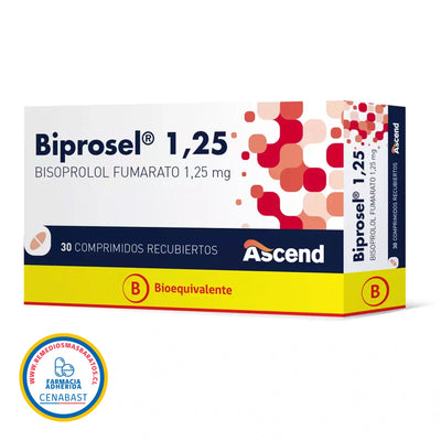 Biprosel 1,25mg - 30 Comprimidos Recubiertos - Medicamento Cenabast