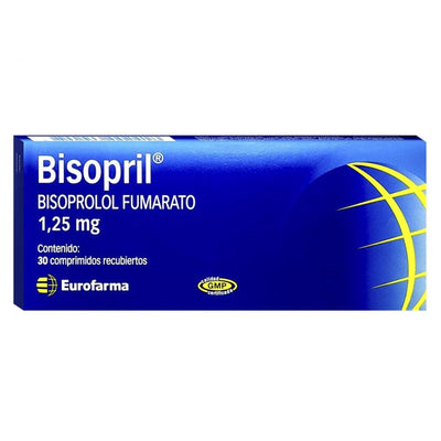 Bisopril 1,25mg - 30 Comprimidos Recubiertos - Farmacias Curie