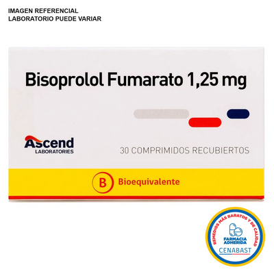 Bisoprolol Comprimidos Recubiertos 1,25mg Medicamento Cenabast