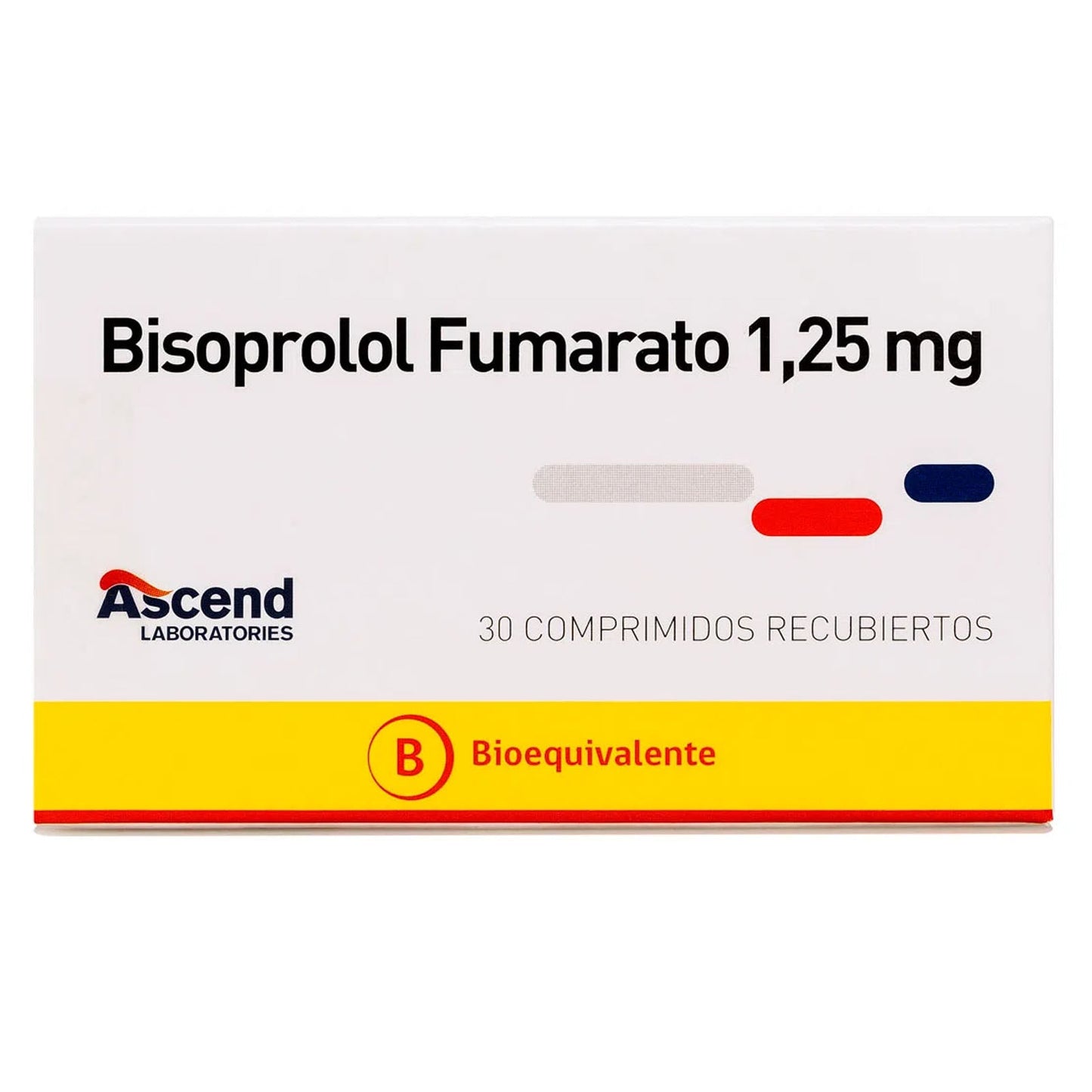 Bisoprolol 1,25mg - 30 Comprimidos Recubiertos - Farmacias Curie