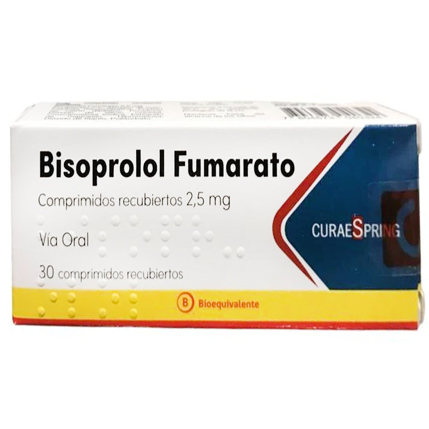 Bisoprolol 2,5mg - 30 Comprimidos - Farmacias Curie