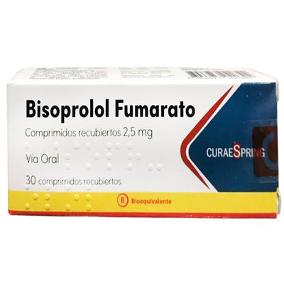 Bisoprolol 2,5mg - 30 Comprimidos - Farmacias Curie
