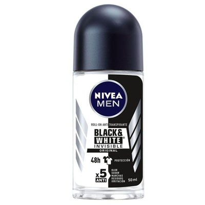 Nivea Desodorante Hombre Roll On Black & White - Farmacias Curie