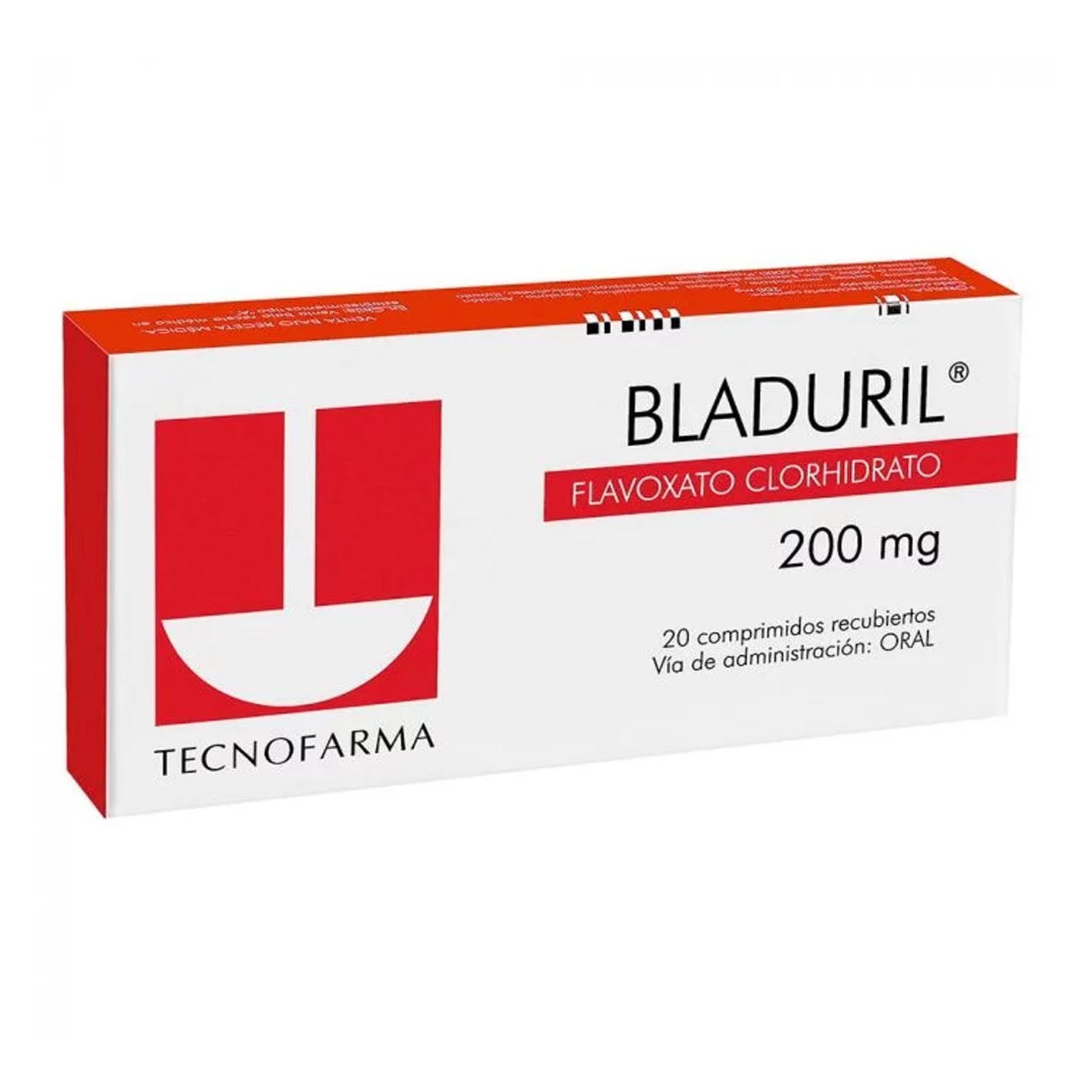 Bladuril 200 mg - 20 Comprimidos Recubiertos - Farmacias Curie