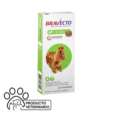 Bravecto Perro Comprimido Masticable 10 - 20 kg - Farmacias Curie