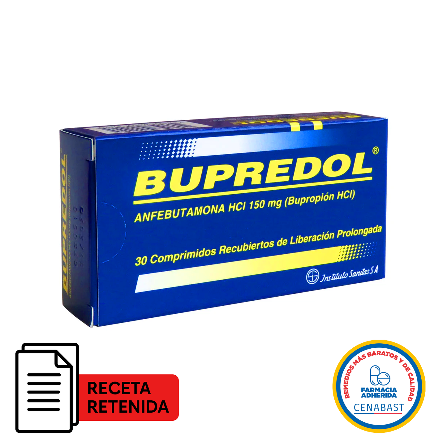 Bupredol 150 mg - 30 Comprimidos de Liberación Prolongada - Medicamento Cenabast - Farmacias Curie