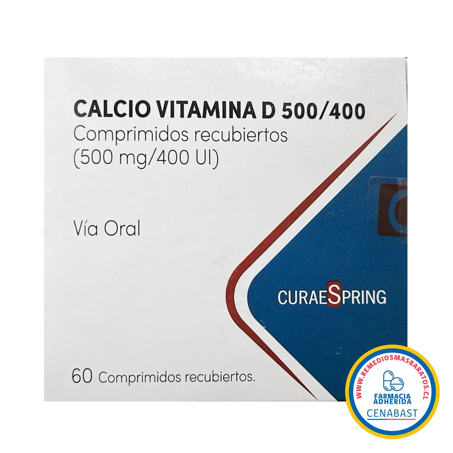 Calcio y Vitamina D3 Comprimidos Medicamento Cenabast