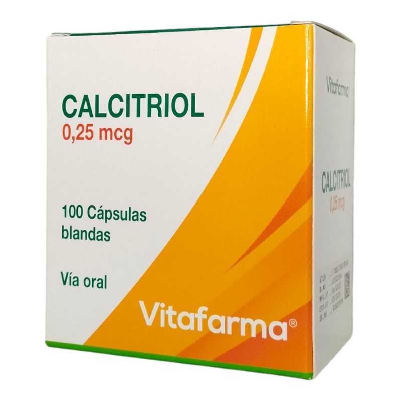 Calcitriol 0,25 mcg - 100 Cápsulas Blandas - Farmacias Curie