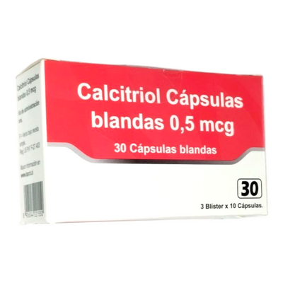 Calcitriol 0.5mcg - 30 Cápsulas Blandas