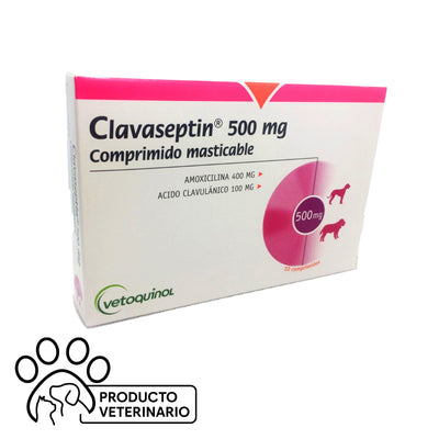 Clavaseptin Comprimidos Masticables 500mg - Farmacias Curie