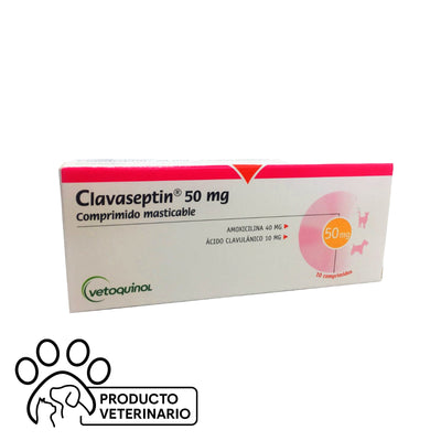 Clavaseptin Comprimidos Masticables 50mg - Farmacias Curie
