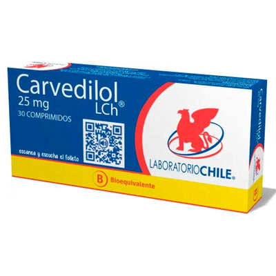 Carvedilol Comprimidos 25mg - Farmacias Curie
