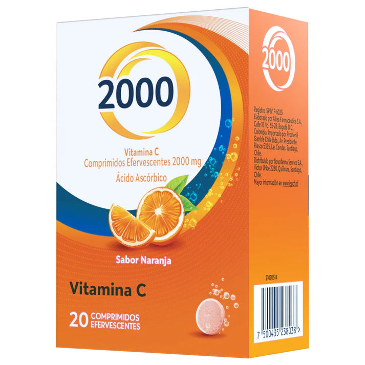 Cebion 2000mg - 20 Comprimidos Efervescentes