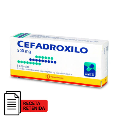 Cefadroxilo Cápsulas 500mg - Farmacias Curie