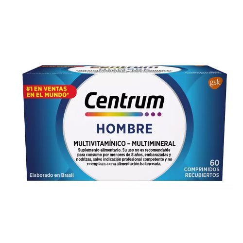 Centrum Hombre 60 Comprimidos - Farmacias Curie