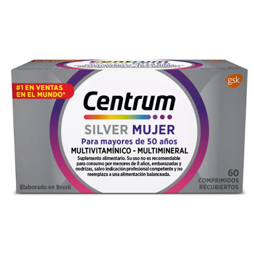 Centrum Silver Mujer - 60 Comprimidos - Farmacias Curie