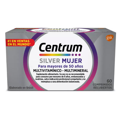 Centrum Silver Mujer - 60 Comprimidos - Farmacias Curie