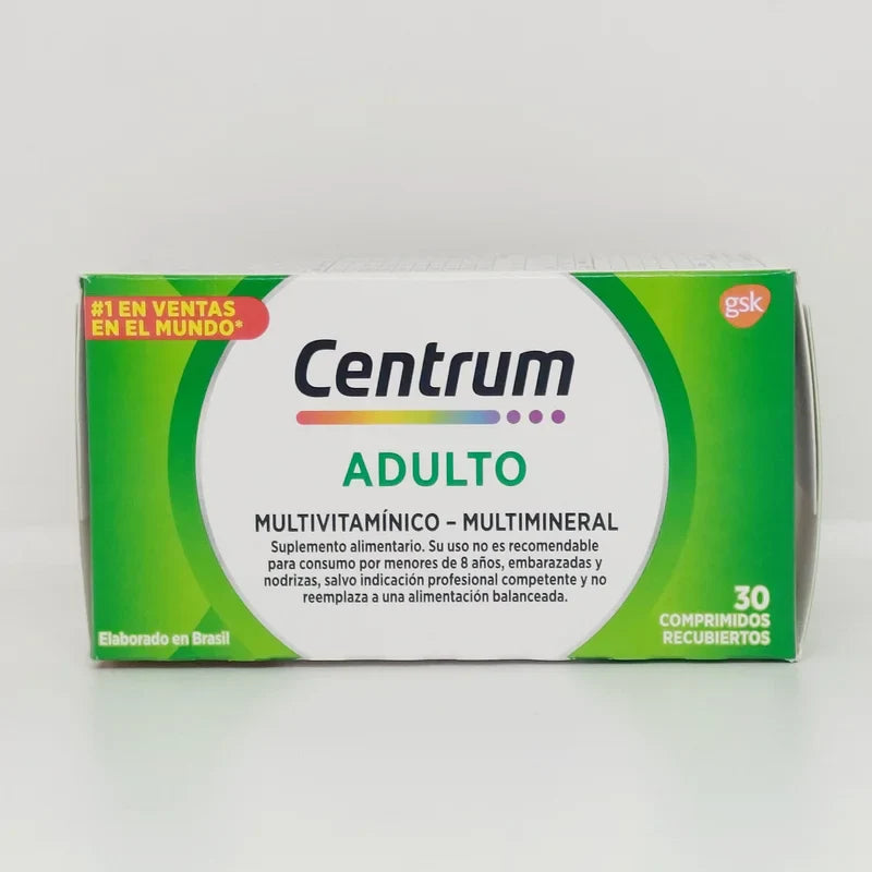 Centrum Adulto - 30 Comprimidos - Farmacias Curie