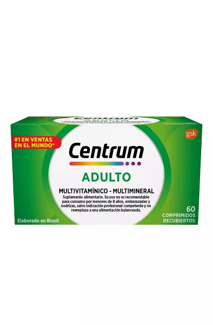 Centrum Adulto - 60 Comprimidos - Farmacias Curie