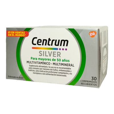 Centrum Silver 30 Comprimidos - Farmacias Curie