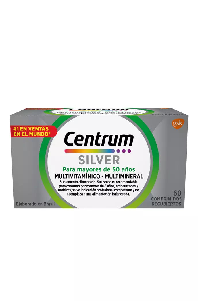 Centrum Silver - 60 Comprimidos - Farmacias Curie