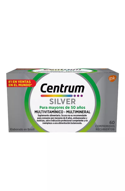 Centrum Silver - 60 Comprimidos - Farmacias Curie