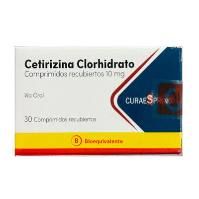 Cetirizina Comprimidos Recubiertos 10mg - Farmacias Curie