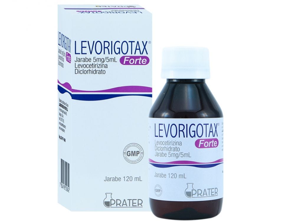 Levorigotax Forte Jarabe 5mg/5ml - Farmacias Curie