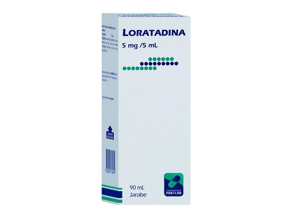 Loratadina Jarabe 5mg/5ml - Farmacias Curie
