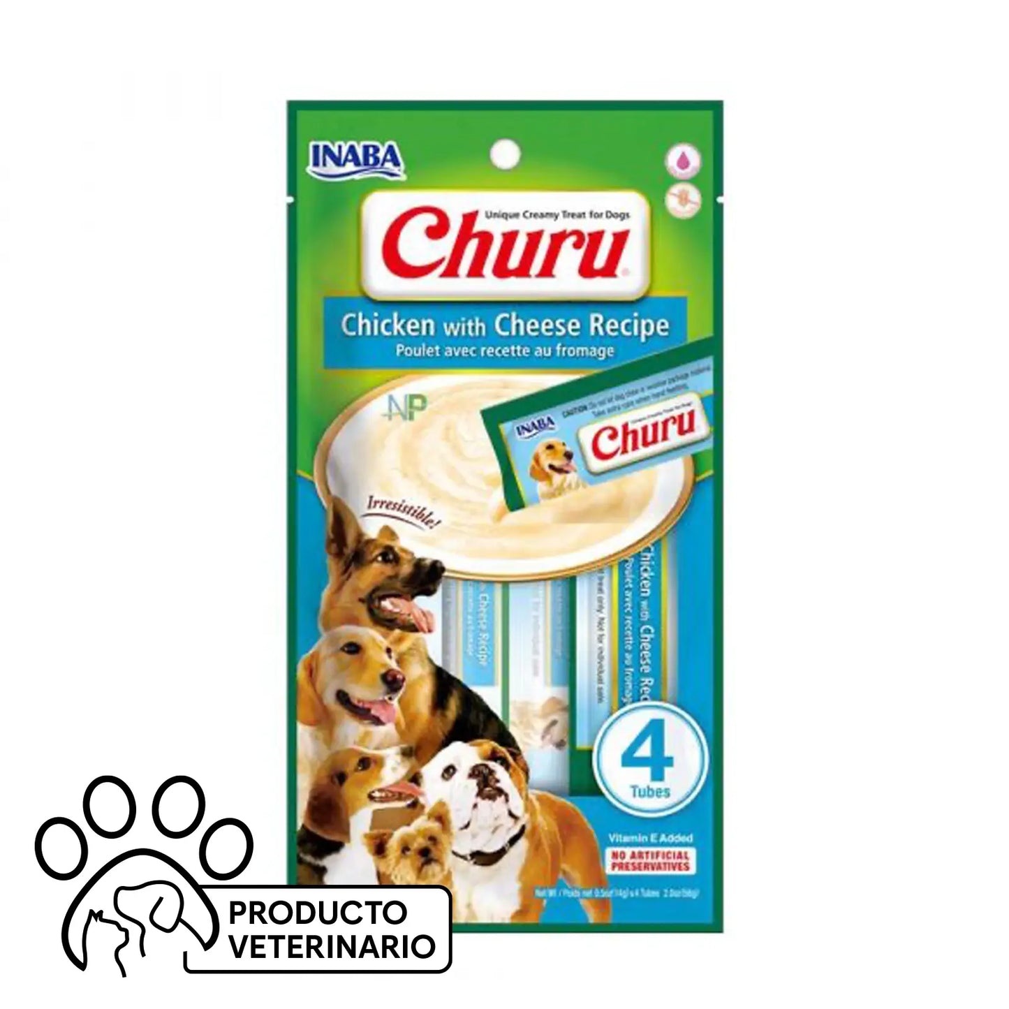 Churu Perro Sabor Pollo con Atún - 4 unidades - Farmacias Curie