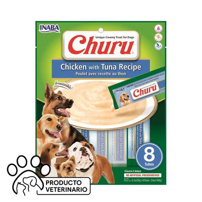 Churu Perro Sabor Pollo con Atún - 8 unidades - Farmacias Curie