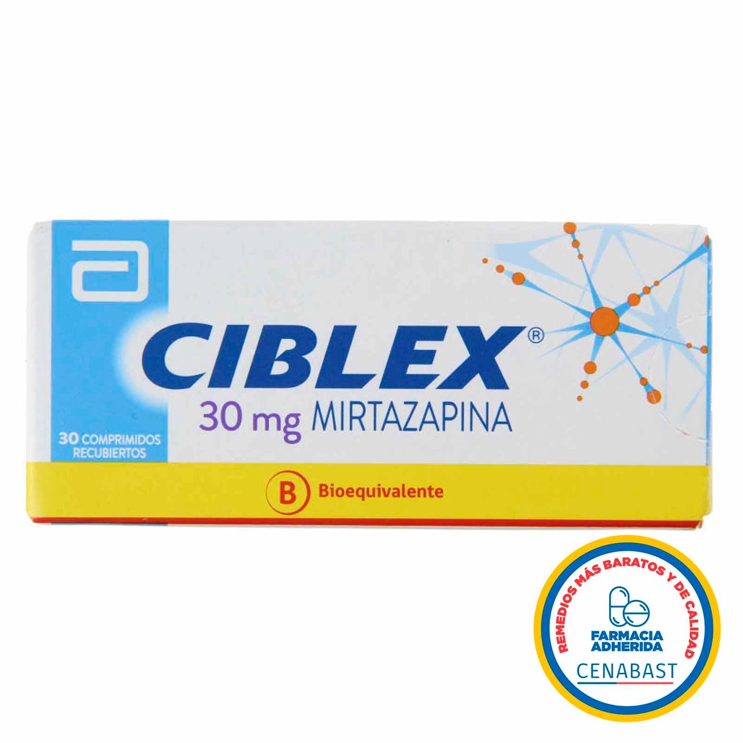 Ciblex Comprimidos Recubiertos 30mg Medicamento Cenabast - Farmacias Curie
