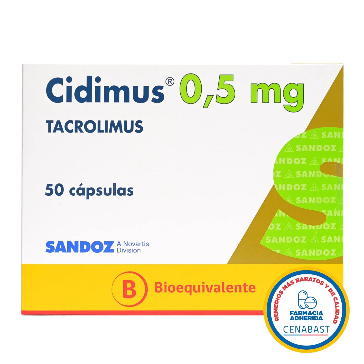 Cidimus Cápsulas 0,5mg Medicamento Cenabast - Farmacias Curie