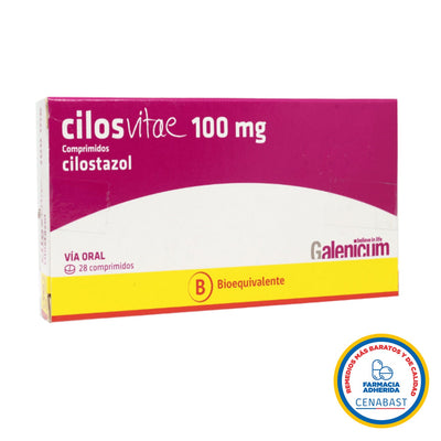 Cilosvitae Comprimidos 100mg Medicamento Cenabast - Farmacias Curie