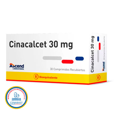 Cinacalcet 30mg - 30 Comprimidos Recubiertos - Medicamento Cenabast