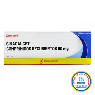 Cinacalcet 60 mg - Medicamento Cenabast - Farmacias Curie