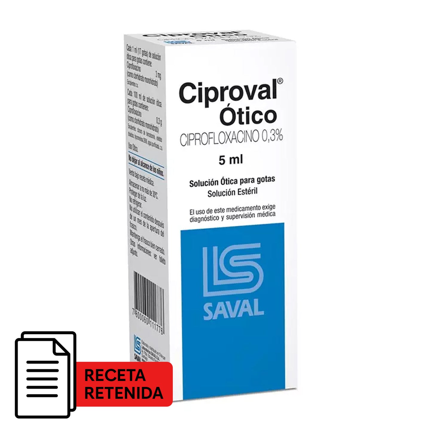 Ciproval Solución Ótica - Farmacias Curie