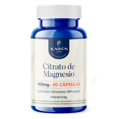 Citrato de Magnesio 400mg - 90 Cápsulas - Farmacias Curie