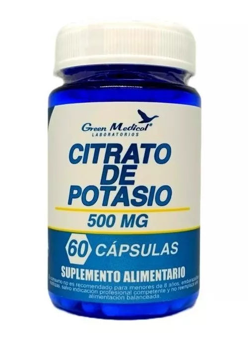 Citrato de Potasio 500mg - 60 Cápsulas - Farmacias Curie