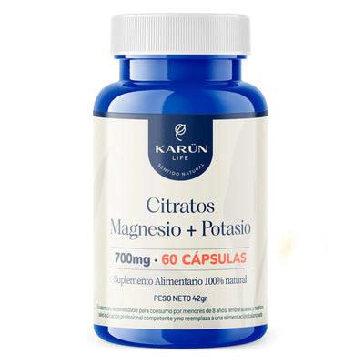 Citratos Magnesio + Potasio 700mg - 60 Cápsulas - Farmacias Curie