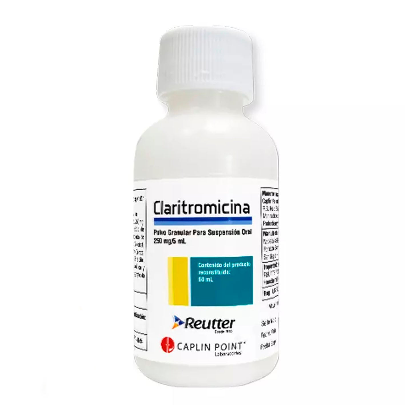 Claritromicina Suspensión Oral 250mg/5ml - Farmacias Curie