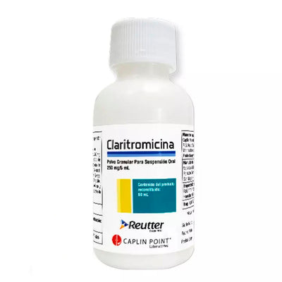 Claritromicina Suspensión Oral 250mg/5ml - Farmacias Curie