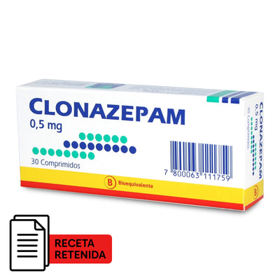 Clonazepam Comprimidos 0,5mg - Farmacias Curie