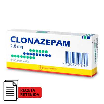 Clonazepam Comprimidos 2mg - Farmacias Curie