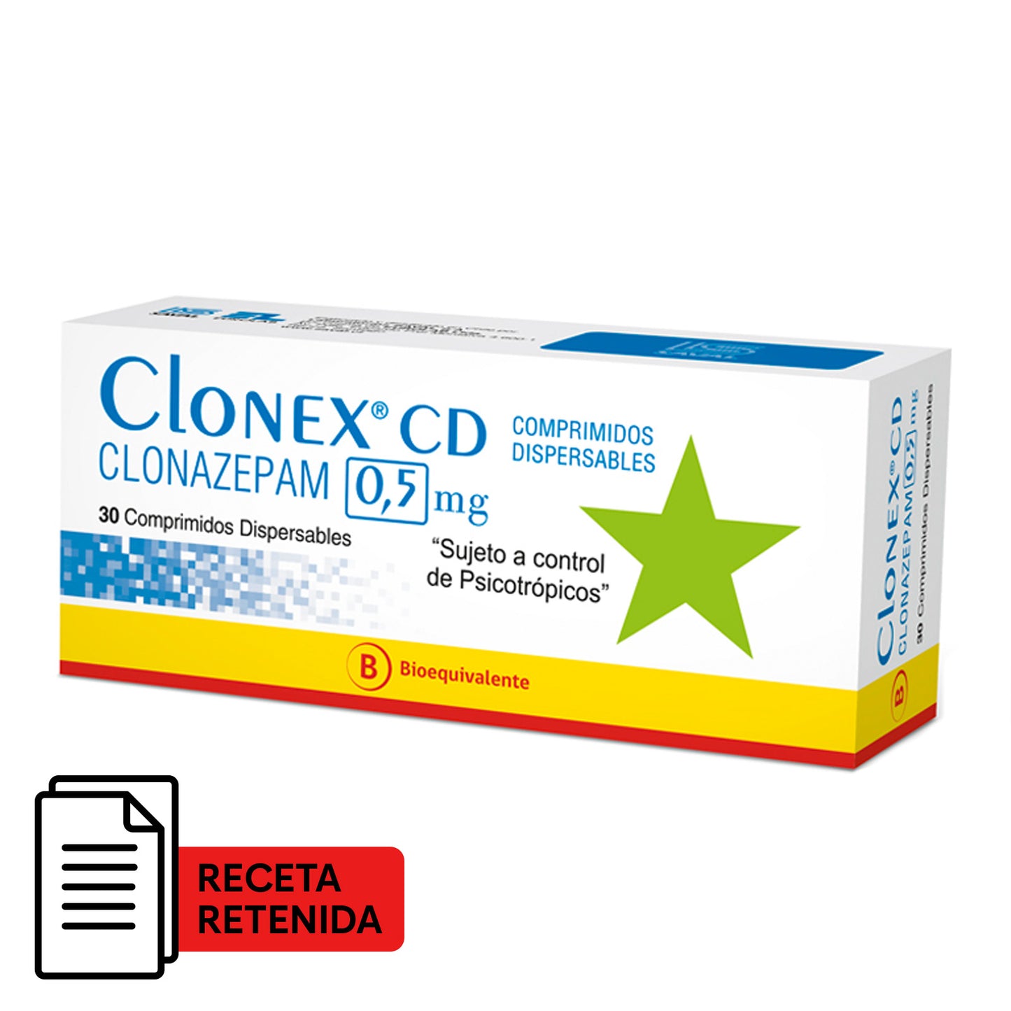 Clonex CD Comprimidos Dispersables 0,5mg - Farmacias Curie