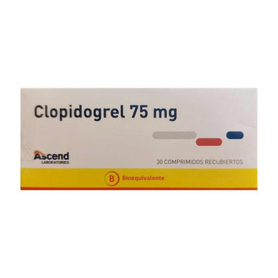 Clopidogrel Comprimidos Recubiertos 75mg - Farmacias Curie