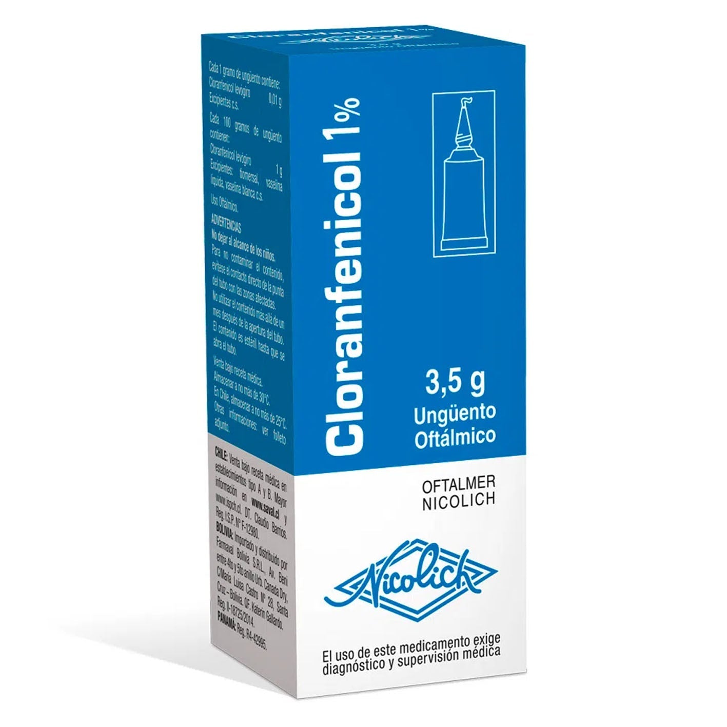 Cloranfenicol Ungüento Oftálmico 1% - Farmacias Curie