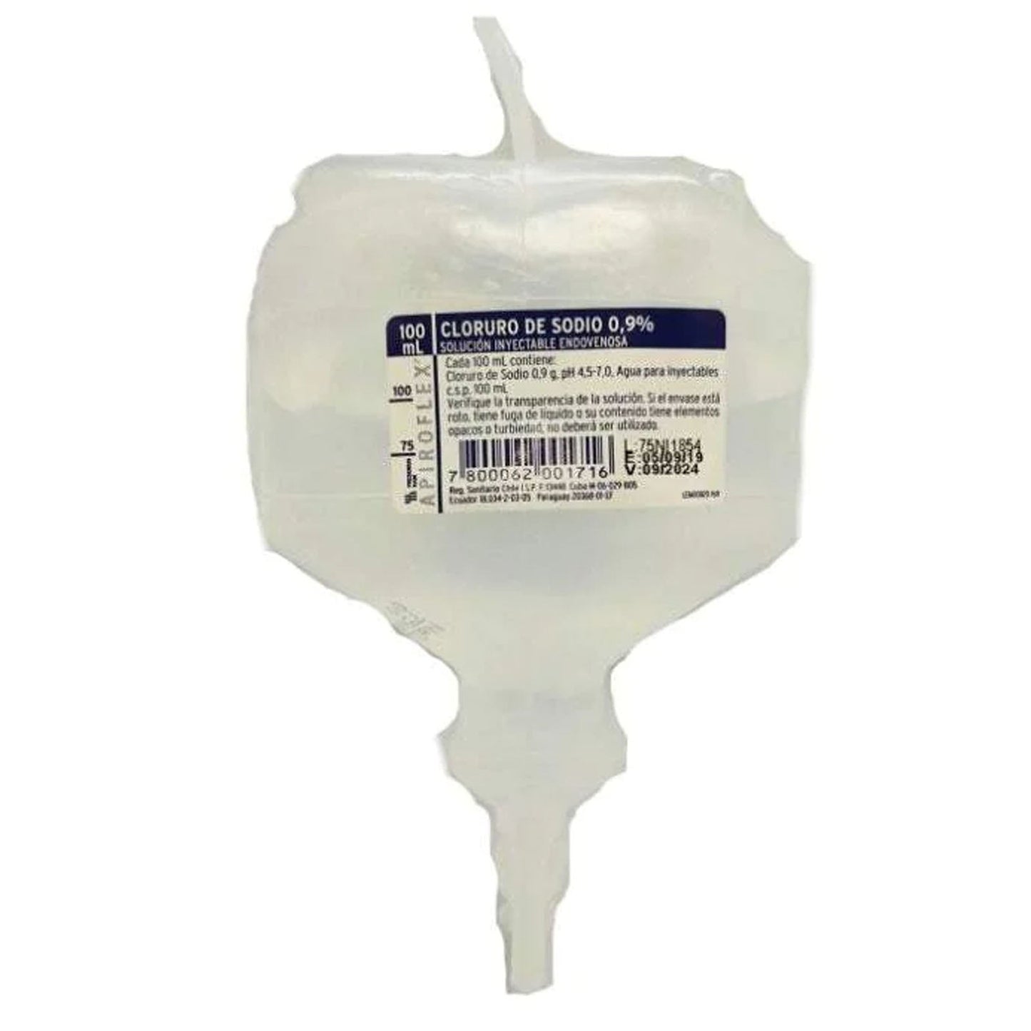 Cloruro de Sodio 0,9% - 100mL - Farmacias Curie